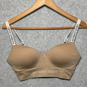 Victoria's Secret Perfect Comfort Wireless Bra-Tan-Women Size Medium